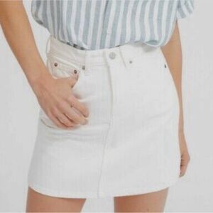 Everlane White Mini Skirt